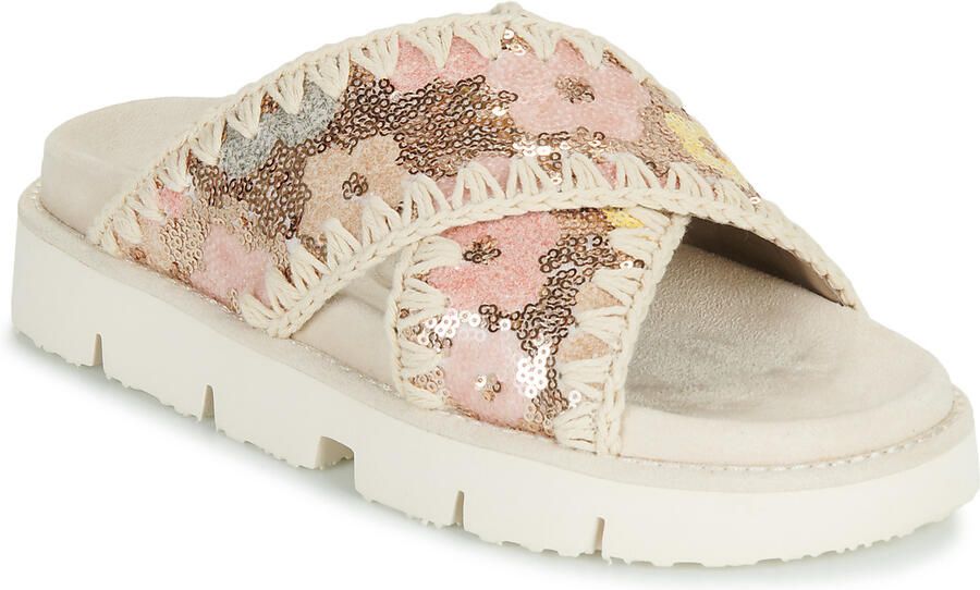 Mou Slippers SEQUINS CRISS-CROSS BIO SANDAL