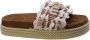 MOU Slippers Dames Monoband Rope Sandal Fringes Maat: 36 Materiaal: Raffia Kleur: Bruin - Thumbnail 4