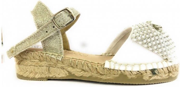 M'piacemolto Sandalen met sleehak ALICIA Blanco