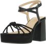Mtng Modieuze Hoge Hak Sandalen Black Dames - Thumbnail 3