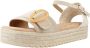 Mtng Plateau Sandalen Beige Dames - Thumbnail 3
