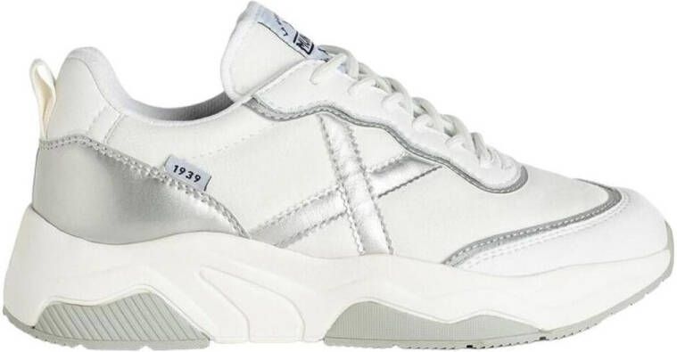 Munich Dames Wave 139 Leren Nylon Sneakers White Dames - Foto 3