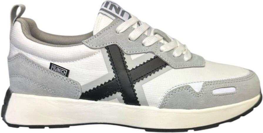 Munich Witte sportieve textielen sneakers met rubberen zool - Foto 4