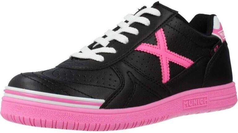 Munich G 3 Profit Zaalvoetbalschoenen Kids Zwart pink