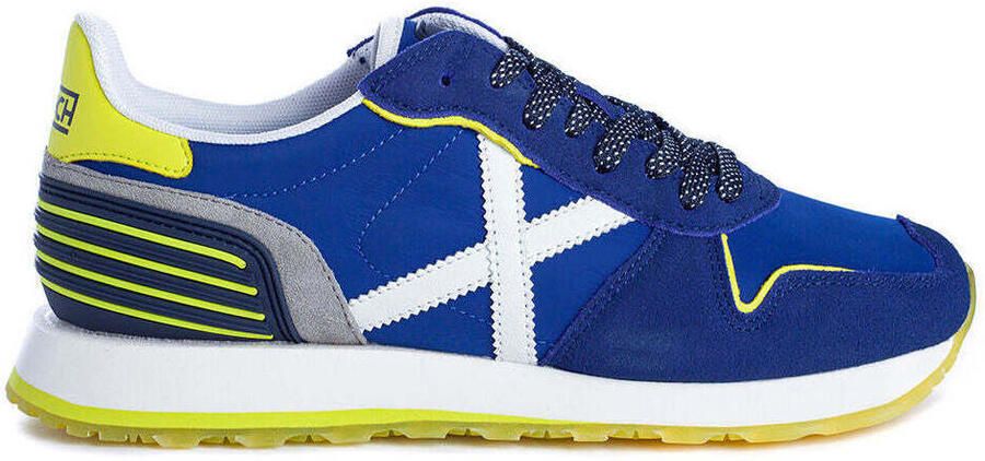 Munich Blauw Navy Massana 461 Suède Textiel Sneakers Blauw Heren