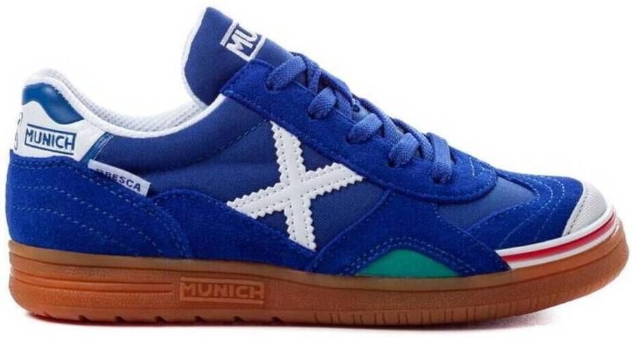 Munich Gresca Jr. zaalvoetbalschoenen kobaltblauw wit Imitatieleer 38 - Foto 4