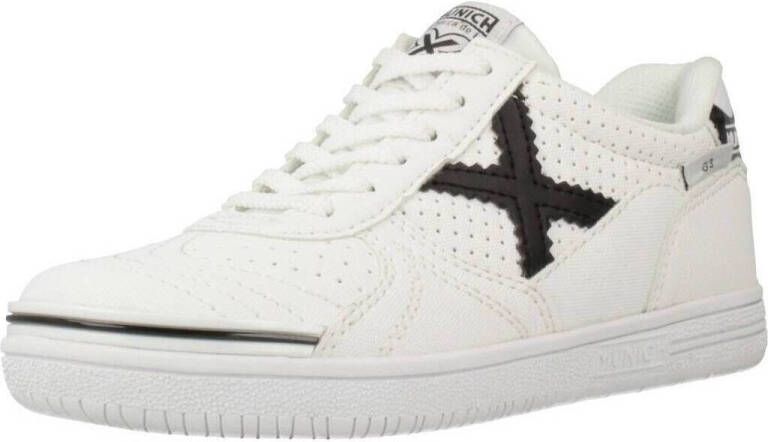Munich G-3 Kik Jr. zaalvoetbalschoenen wit zwart Imitatieleer 34 - Foto 3