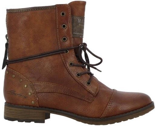 Mustang Shoes Veterlaarsjes met vetersluiting om de schacht