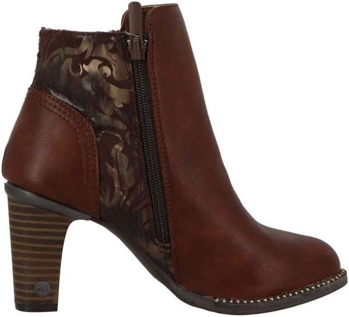 Mustang Shoes enkellaarsjes met sierrits aan de buitenkant - Foto 4