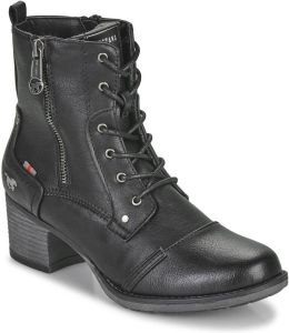 Mustang Shoes Veterlaarsjes met sierrits aan de buitenkant