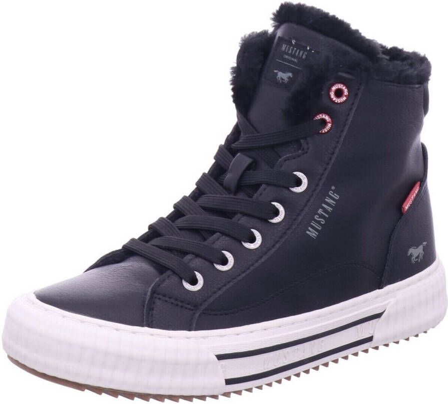 Mustang Shoes Winterlaarzen high top sneakers veterschoenen met plateauzool