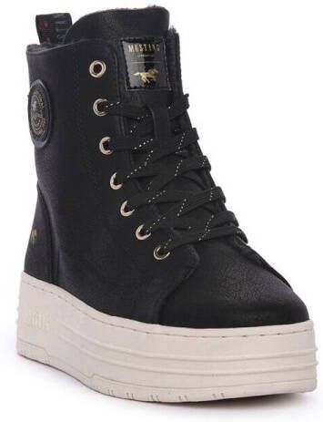 Mustang Shoes Winterlaarzen plateauboots enkellaars high top sneaker met binnenrits - Foto 2