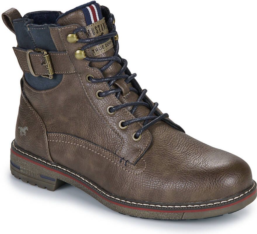 Mustang Shoes Veterschoenen Worker boots herfst schoen laarzen met aantrek lus