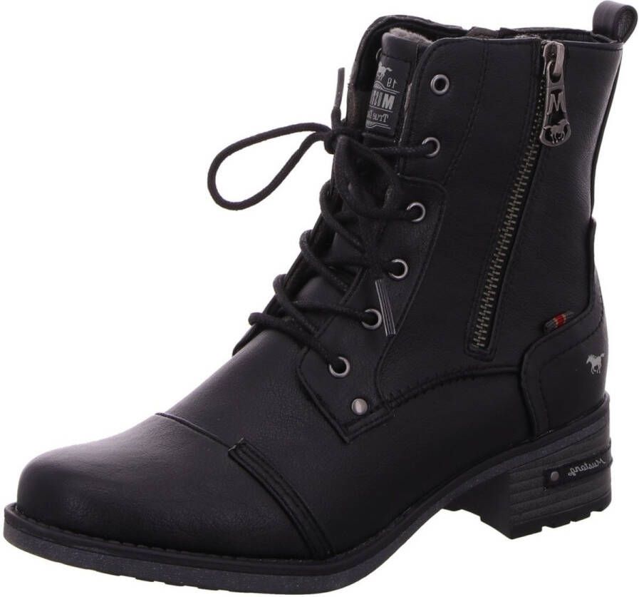 Mustang Stijlvolle zwarte veterschoenen voor dames Black Dames - Foto 6