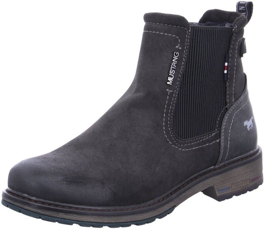 Mustang Shoes Chelsea-boots slip-on boots ankle boots block heel side stretch insert - Foto 7