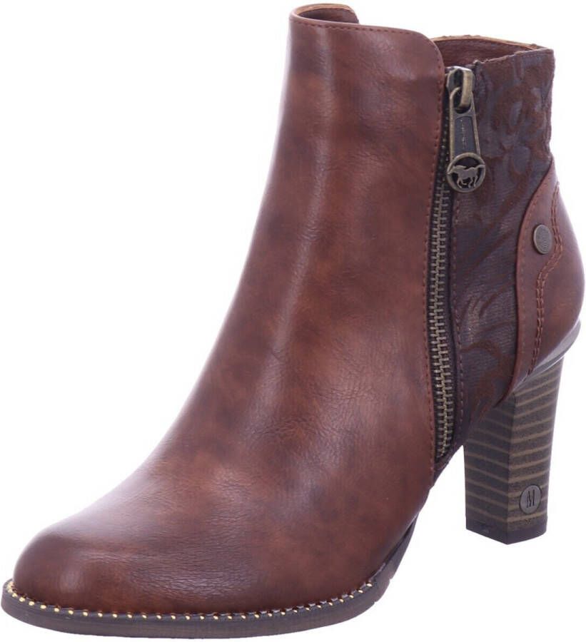 Mustang Shoes enkellaarsjes met sierrits aan de buitenkant - Foto 3