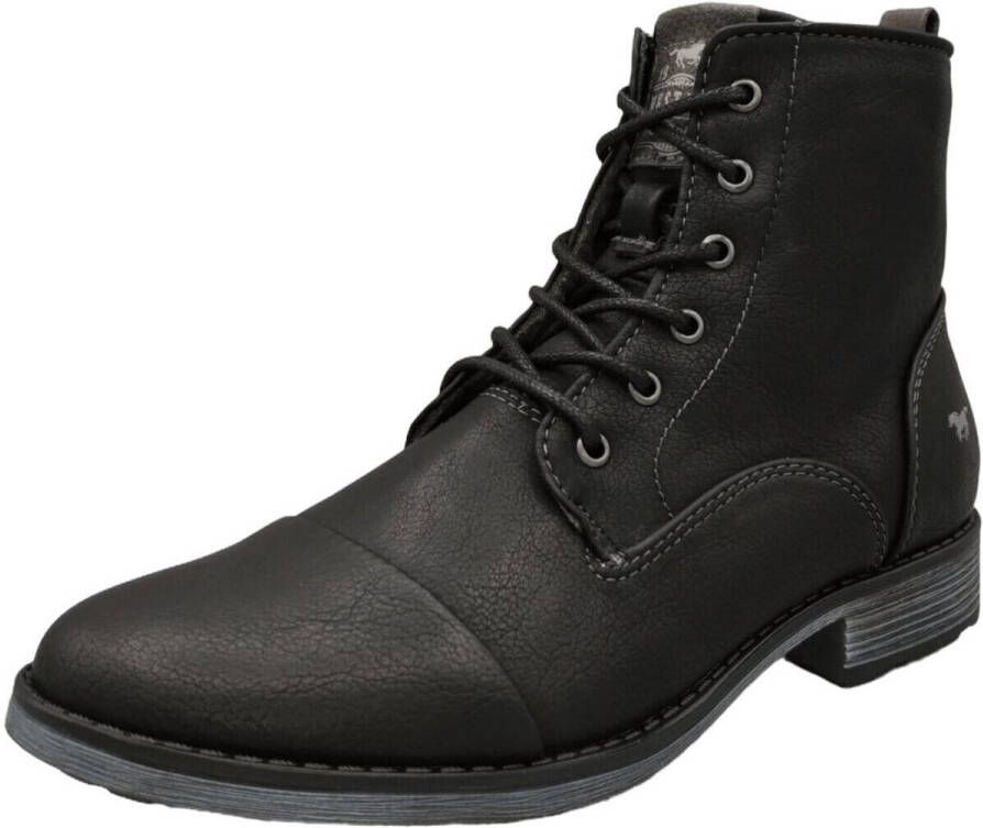 Mustang Shoes Winterlaarzen blokhak winterlaars veterschoenen bezet met studs - Foto 5