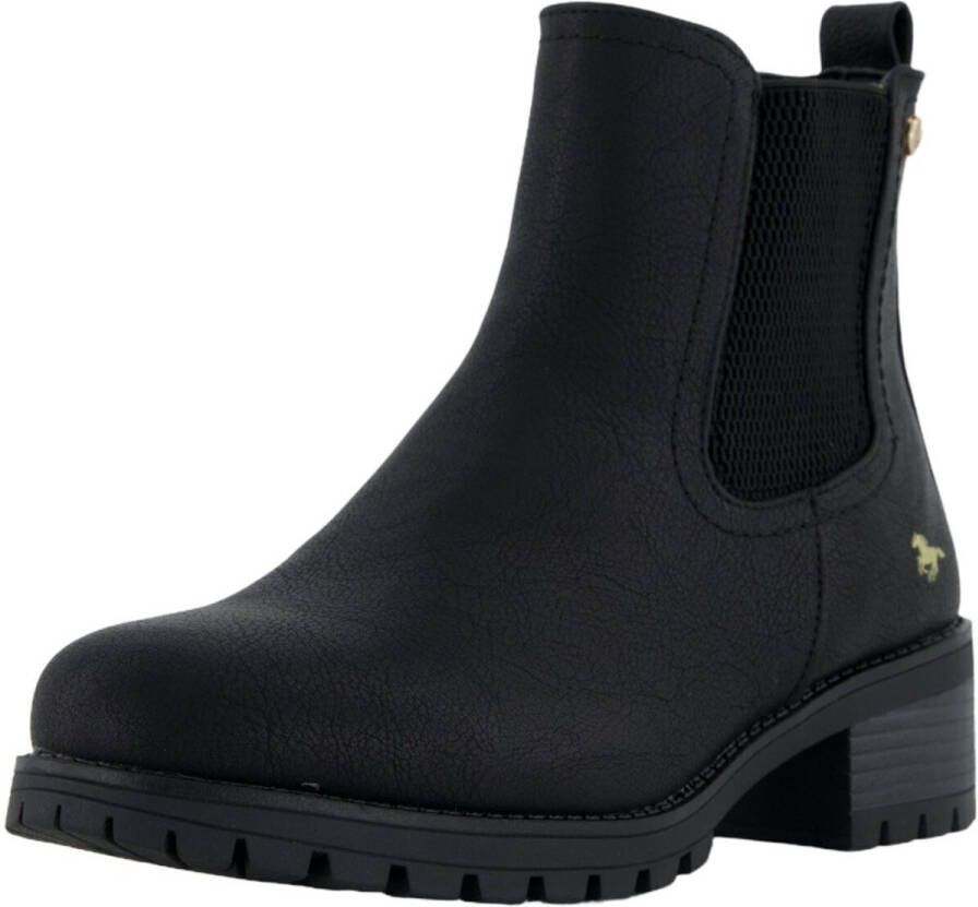 Mustang Shoes Chelsea-boots enkellaars hakken met zijstretch