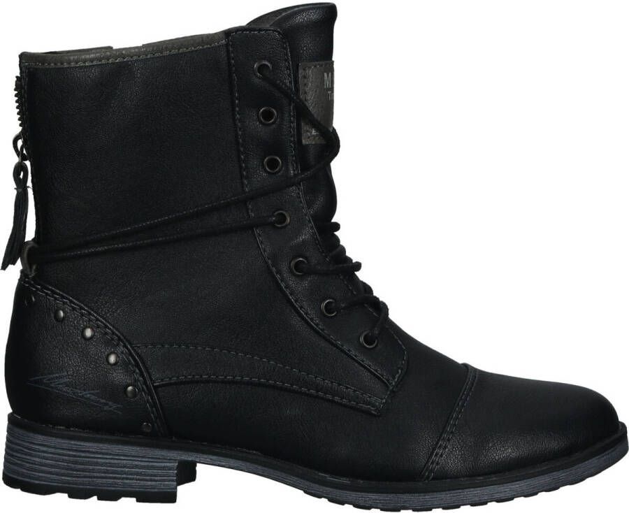 Mustang Shoes Veterlaarsjes met vetersluiting om de schacht
