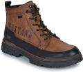 MUSTANG Veterboots 'Peppin' cognac zwart - Bruin