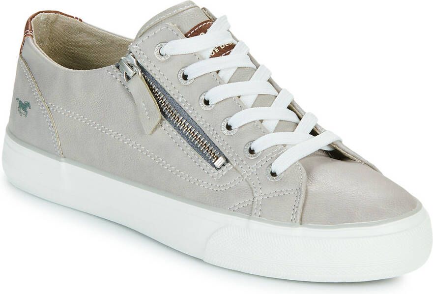 Mustang Dames veterschoenen Laag licht grij - Foto 3