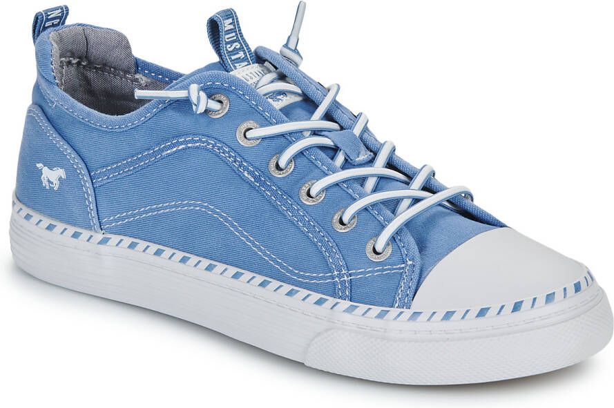 Mustang Shoes Slip-on sneakers slippers instapschoen vrijetijdsschoen met gekleurde zoolrand