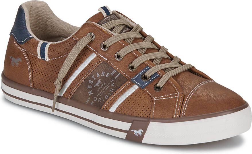 Mustang Shoes Sneakers met contrasterende details vrijetijdsschoen lage schoen veterschoen