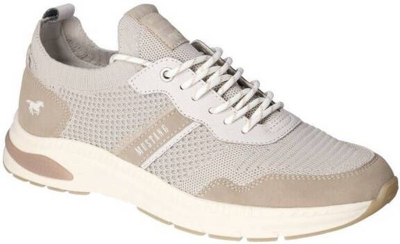 Mustang Taupe Sneaker met Elastische Enkelband Beige Heren - Foto 3