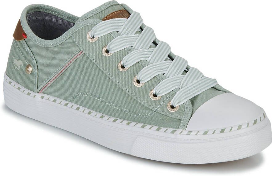 Mustang Shoes Sneakers vrijetijdsschoen lage schoen veterschoen met plateauzool
