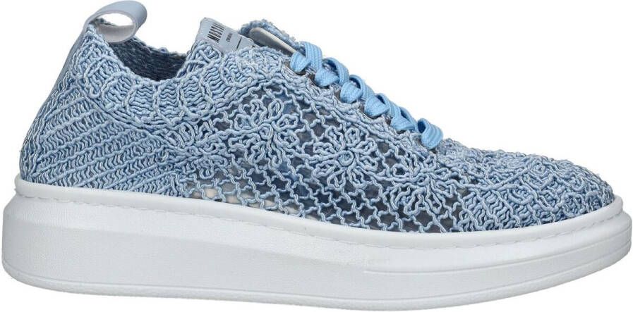 Mustang Shoes Sneakers plateausneaker veterschoen met sleehak