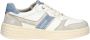 Mustang Dames Sneaker Wit Blauw WIT - Thumbnail 3