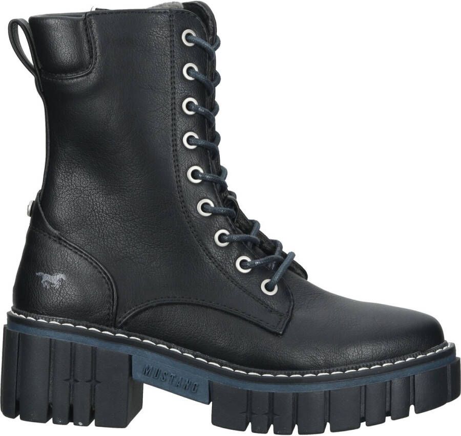 Mustang Shoes Veterschoenen hakken veterschoenen met sterke profielzool