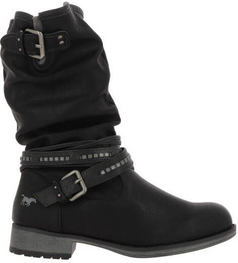 Mustang Shoes Winterlaarzen enkellaarsjes winterlaarzen met decoratieve gespen aan de slouchy schacht - Foto 2