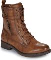 Mustang Shoes Winterlaarsjes Elfi Winterlaarzen met ritssluiting en opvallende vetersluiting - Bruin