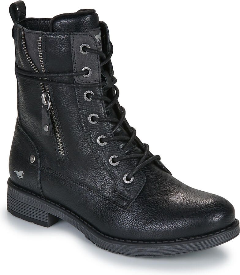 Mustang Veterboots Dames Zwart - Foto 2
