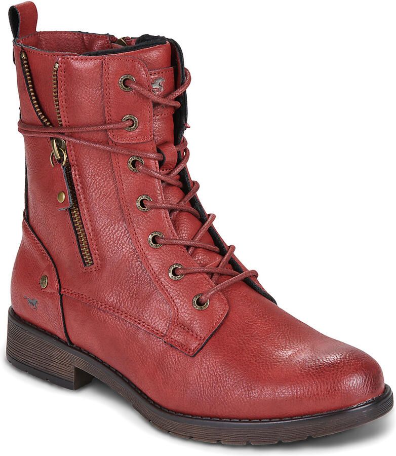 Mustang Shoes Winterlaarsjes Elfi Enkellaars winterboots met speelse sierrits
