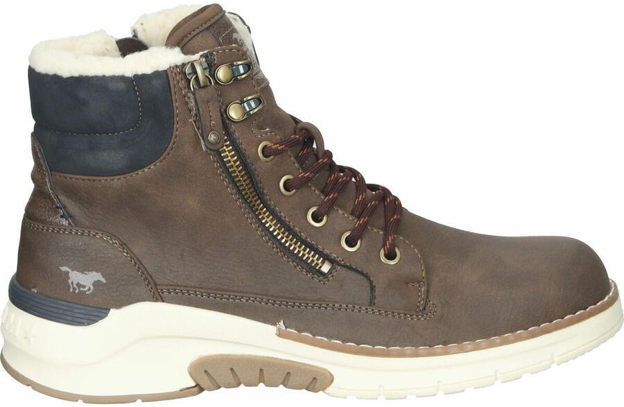 Mustang Shoes Hoge veterschoenen met twee ritssluitingen - Foto 3