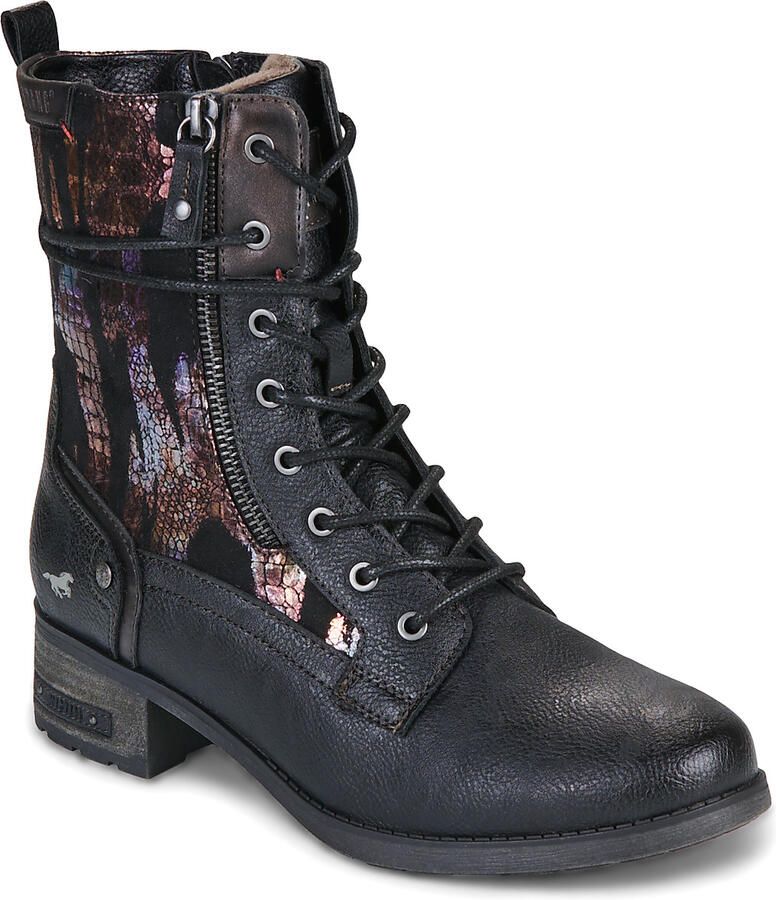 Mustang dames enkellaarsjes zwart 15M0062015-black - Foto 2