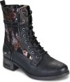 Mustang dames enkellaarsjes zwart 15M0062015-black - Zwart