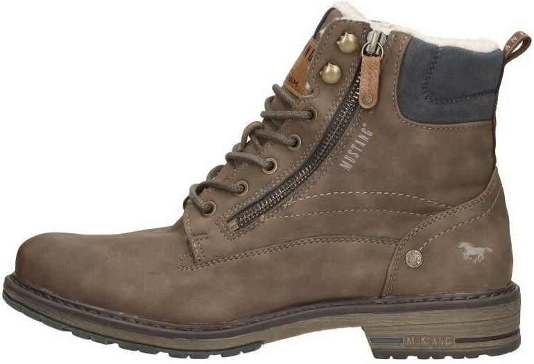 Mustang Shoes Hoge veterschoenen met zijrits voor gemakkelijker instappen - Foto 4