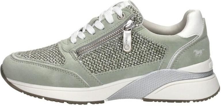 Mustang Mintgroene Geweven Sneaker Green Dames - Foto 7