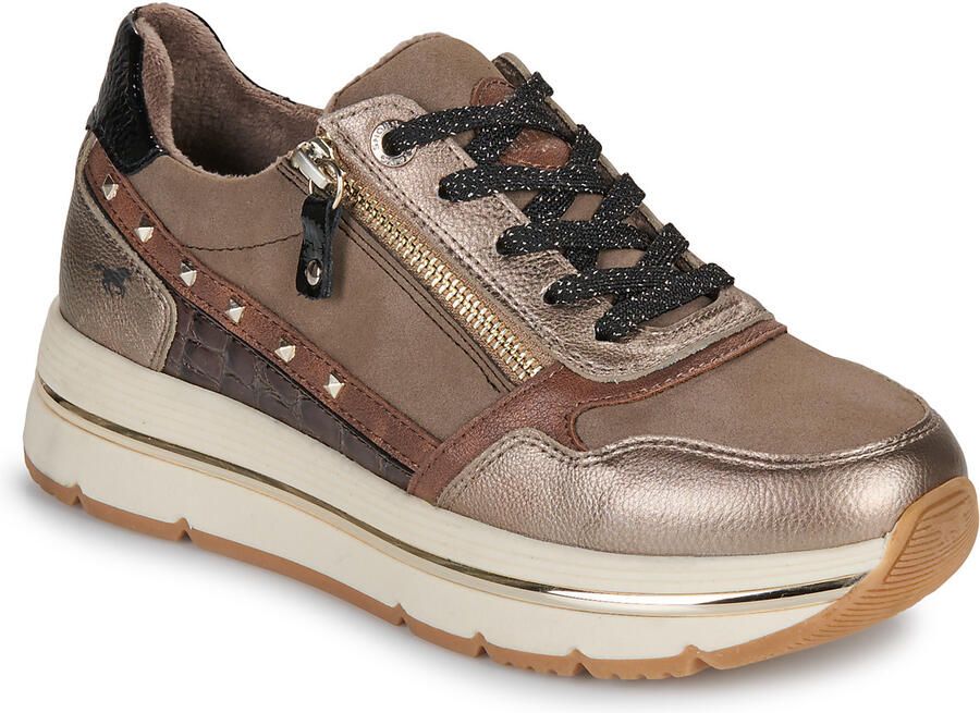 Mustang Sneakers Laag Sneakers Laag taupe - Foto 9