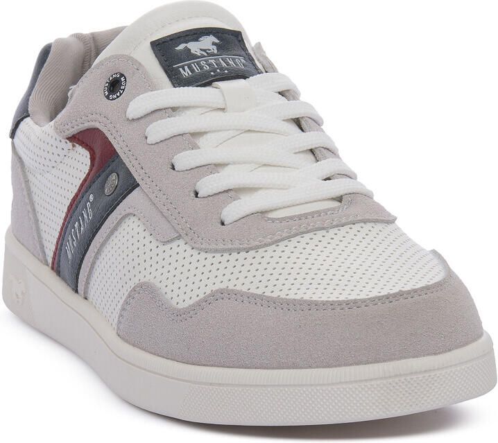 Mustang Lage Sneakers WHITE NAVY
