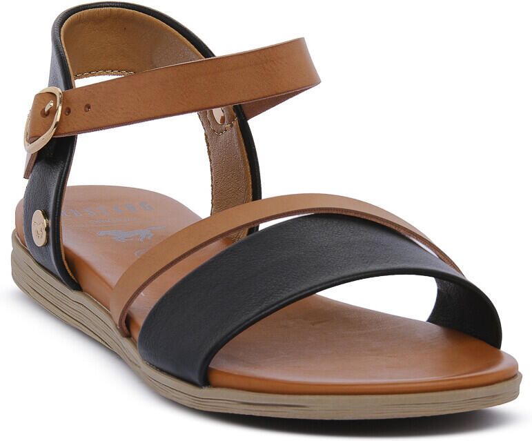 Mustang Platte sandalen BLACK