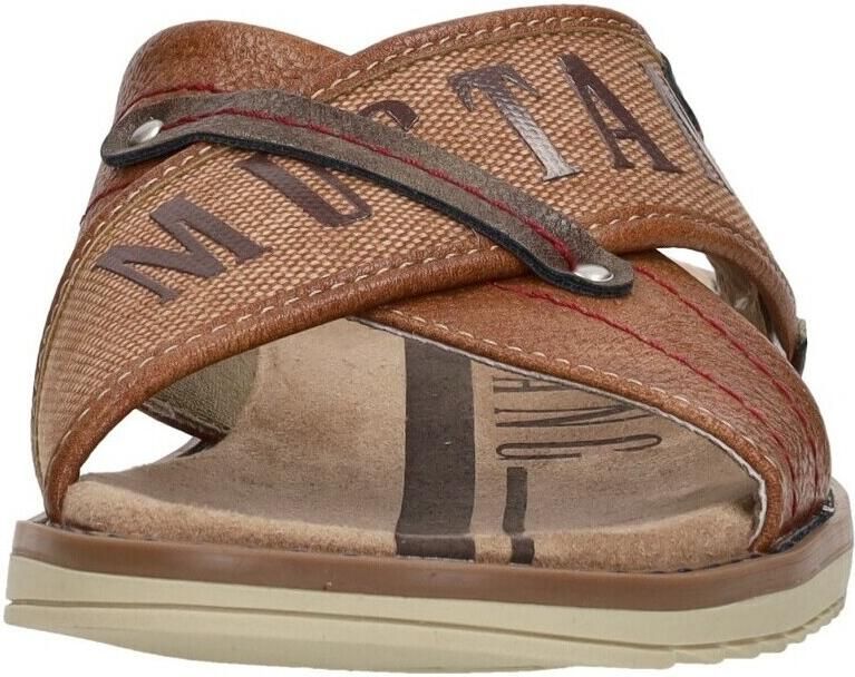 Mustang Shoes Slippers zomerschoen slippers badschoen met opvallende logo-opschrift - Foto 5