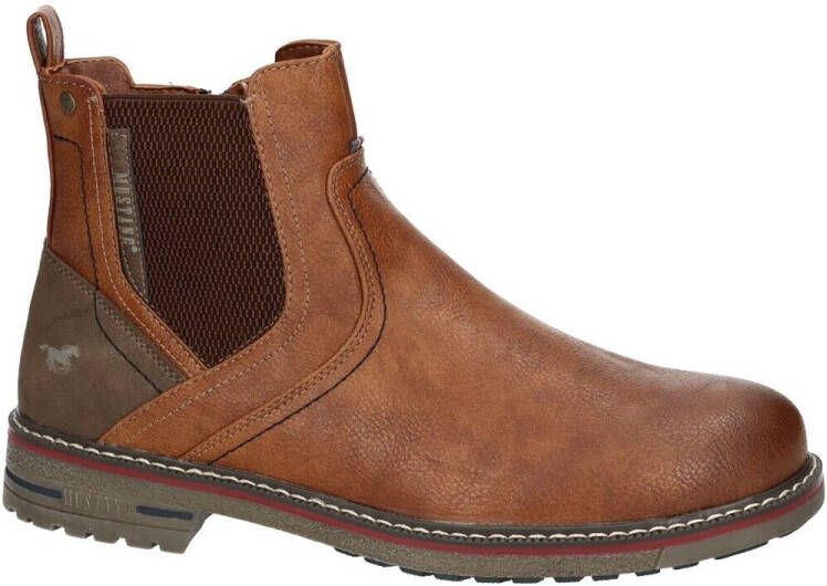 Mustang Shoes Chelsea-boots Enkellaars zakelijke schoen in klassiek ontwerp breedte G
