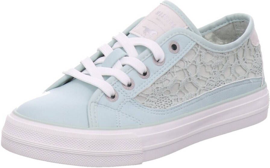 Mustang Shoes Sneakers met kant vrijetijdsschoen halfhoge schoen veterschoen