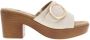 Mustang Shoes Slippers blokhak zomerschoen slippers met grote decoratieve gesp - Thumbnail 4