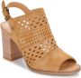 Mustang Geperforeerde Cognac Sandalette Brown Dames - Thumbnail 3