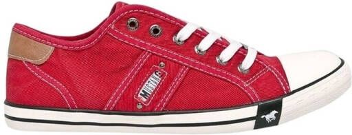 Mustang Shoes Sneakers met mustang merkembleem vrijetijdsschoen halfschoen veterschoen